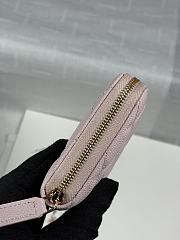 Chanel Zippered Coin Case Carviar Gold Hardware Light Pink - 2