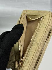 Chanel Zippered Coin Case Carviar Gold Hardware Yellow - 3