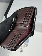 Chanel Zippered Coin Case Lambskin Silver Hardware Black - 6