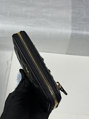 Chanel Zippered Coin Case Lambskin Gold Hardware Black - 6