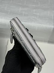 Chanel Zippered Coin Case Silver - 5