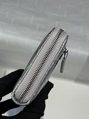 Chanel Zippered Coin Case Silver - 3