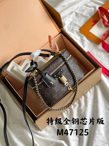 Louis Vuitton Vanity Chain Pouch Monogram Reverse Canvas M47125