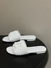 Chanel CC logo crochet design Sandals White - 3
