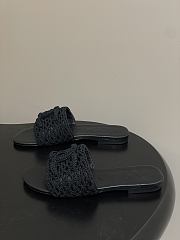 Chanel CC logo crochet design Sandals Black - 5