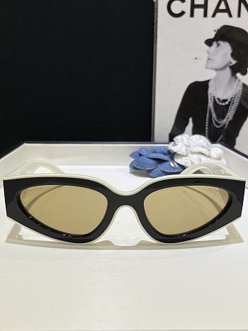 Chanel Panda-themed sunglasses brown CH6056