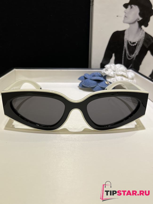 Chanel Panda-themed sunglasses black CH6056 - 1