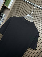 Louis Vuitton Embroidered Logo T-Shirt Black - 4