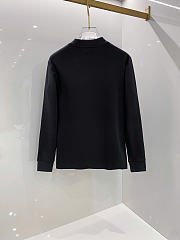 Louis Vuitton Embroidered Logo Long-Sleeve T-Shirt Black - 6