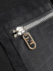 Fendi Black T-Shirt with Zip Pocket - 4