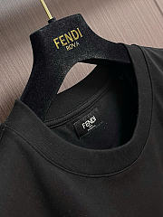 Fendi Black T-Shirt with Zip Pocket - 3
