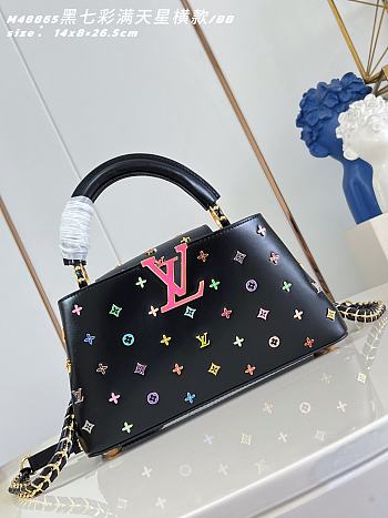 LV x TM Capucines East-West Black M27636