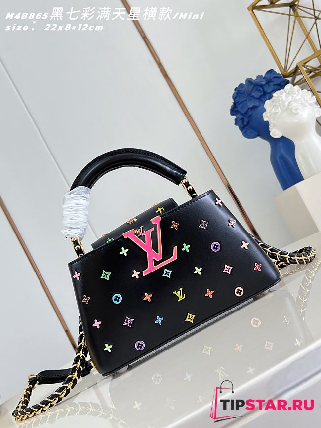 LV x TM Capucines East-West Mini Black M27637 - 1