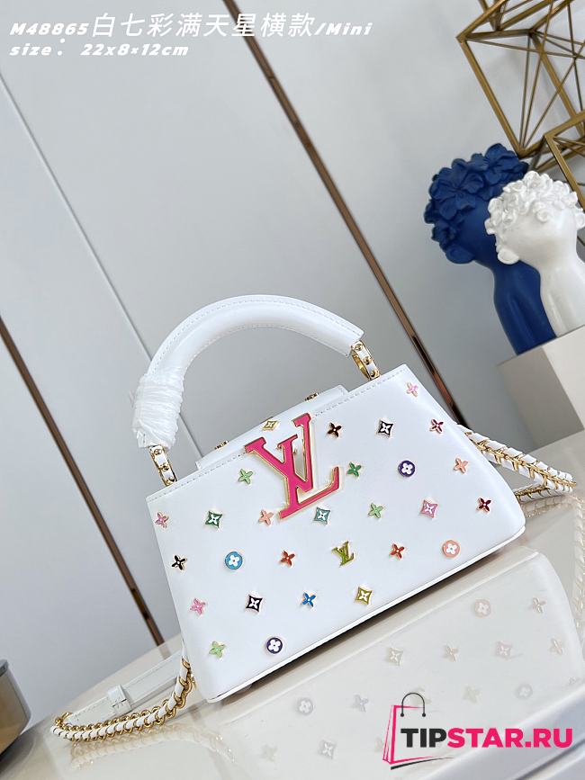 LV x TM Capucines East-West Mini Snow M27636 - 1