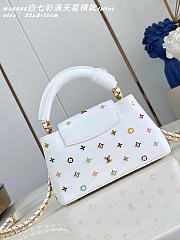 LV x TM Capucines East-West Mini Snow M27636 - 5