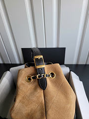 Chanel Suede Calfskin Shiny Lambskin Quilted Small Shopping Bag - 3