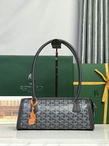 Goyard Bonbonnière Bag Chevroches Calfskin Gray