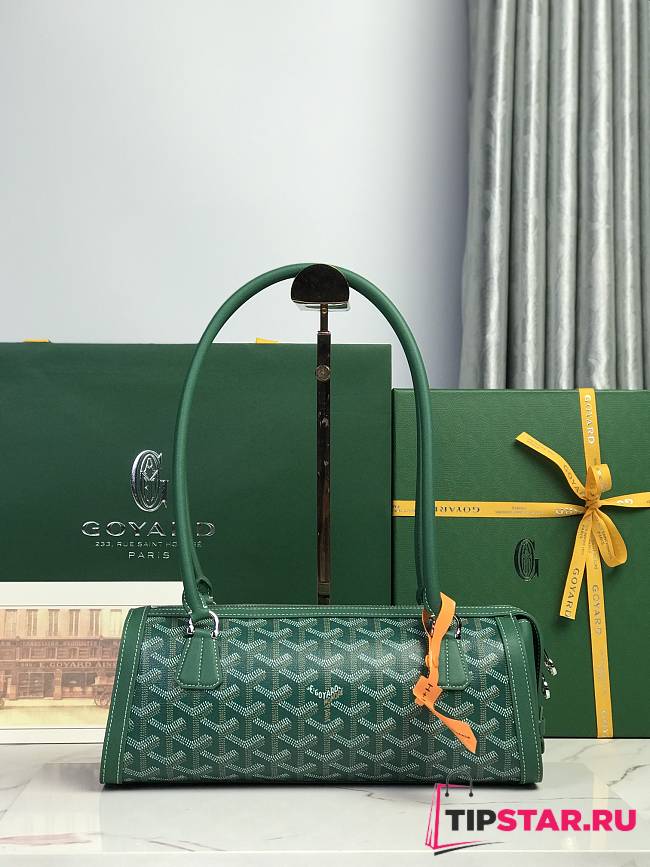 Goyard Bonbonnière Bag Chevroches Calfskin Green - 1