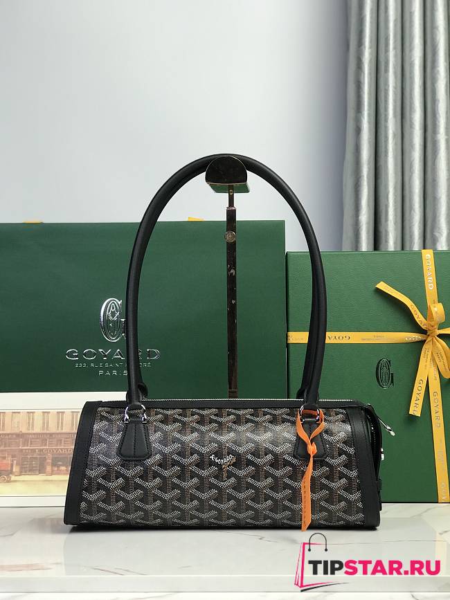 Goyard Bonbonnière Bag Chevroches Calfskin Black - 1