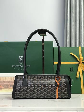 Goyard Bonbonnière Bag Chevroches Calfskin Black