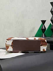 Miumiu Beau Medium calf hair shoulder bag White/Burnt Sienna - 5