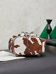 Miumiu Printed leather backpack White/Burnt Sienna - 5