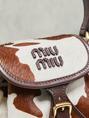 Miumiu Printed leather backpack White/Burnt Sienna - 2