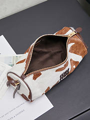 Miumiu Calf Hair Pouch White/Burnt Sienna - 6