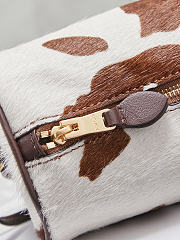Miumiu Calf Hair Pouch White/Burnt Sienna - 3