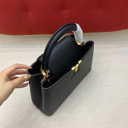 Louis Vuitton Capucines MM Taurillon leather black - 4