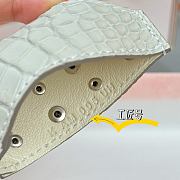 Hermes Rodeo Robeo Coeur Pony Bag Keychain White Silver - 4