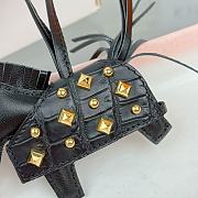 Hermes Rodeo Robeo Coeur Pony Bag Keychain Black Gold - 5