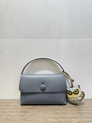 The Row Sally Leather Shoulder Bag Blue