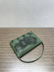 The Row Sally Leather Shoulder Bag Dark Green - 3