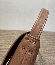 The Row Sally Leather Shoulder Bag Tan Brown - 3