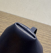 The Row Sally Leather Shoulder Bag Dark Blue - 6