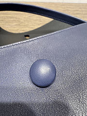 The Row Sally Leather Shoulder Bag Dark Blue - 3