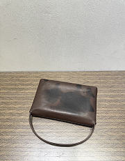 The Row Sally Leather Shoulder Bag Dark Brown - 3