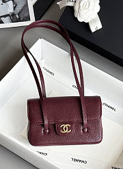 Chanel Preppy 26 Mini Bag Burgundy - 1