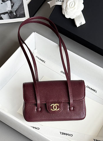 Chanel Preppy 26 Mini Bag Burgundy