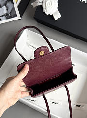 Chanel Preppy 26 Mini Bag Burgundy - 6