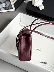 Chanel Preppy 26 Mini Bag Burgundy - 5