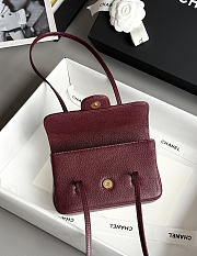 Chanel Preppy 26 Mini Bag Burgundy - 3