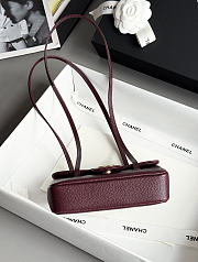 Chanel Preppy 26 Mini Bag Burgundy - 2