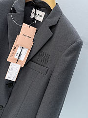 Miu Miu 26 color-blocked striped suit jacket - 5
