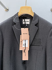 Miu Miu 26 color-blocked striped suit jacket - 2