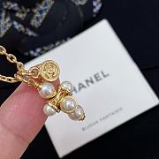 Chanel Fragrant Stacked Barbell Bead Double Pendant Necklace - 6