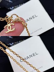 Chanel Fragrant Stacked Barbell Bead Double Pendant Necklace - 4