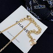 Chanel Fragrant Stacked Barbell Bead Double Pendant Necklace - 3