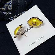 Chanel Banana Lemon Double C Earrings - 5